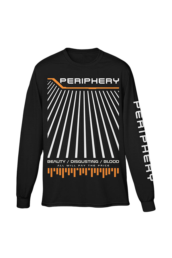Lines Long Sleeve Tee (Black)